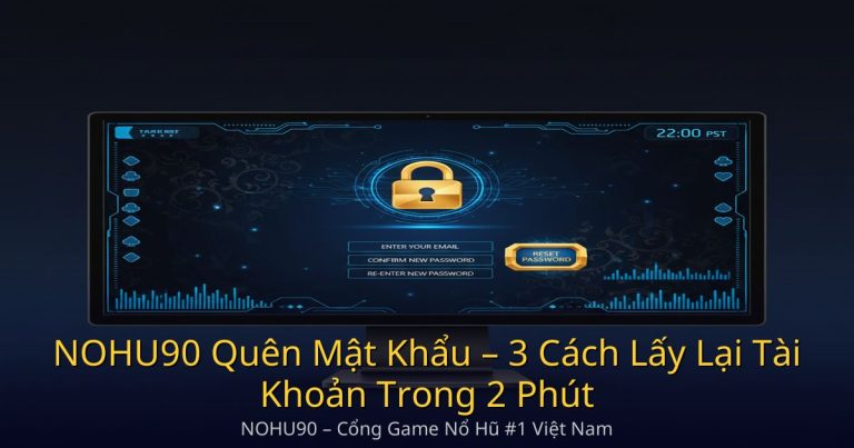 NOHU90 Quên Mật Khẩu – 3 Cách Lấy Lại Tài Khoản Trong 2 Phút